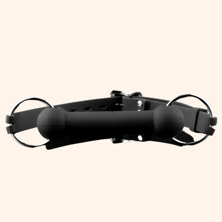 Silicone Bit Gag with Adjustable Straps – Soft, Durable & BDSM-Ready