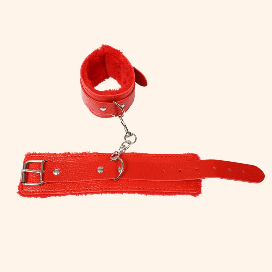Adjustable Faux Leather Handcuffs