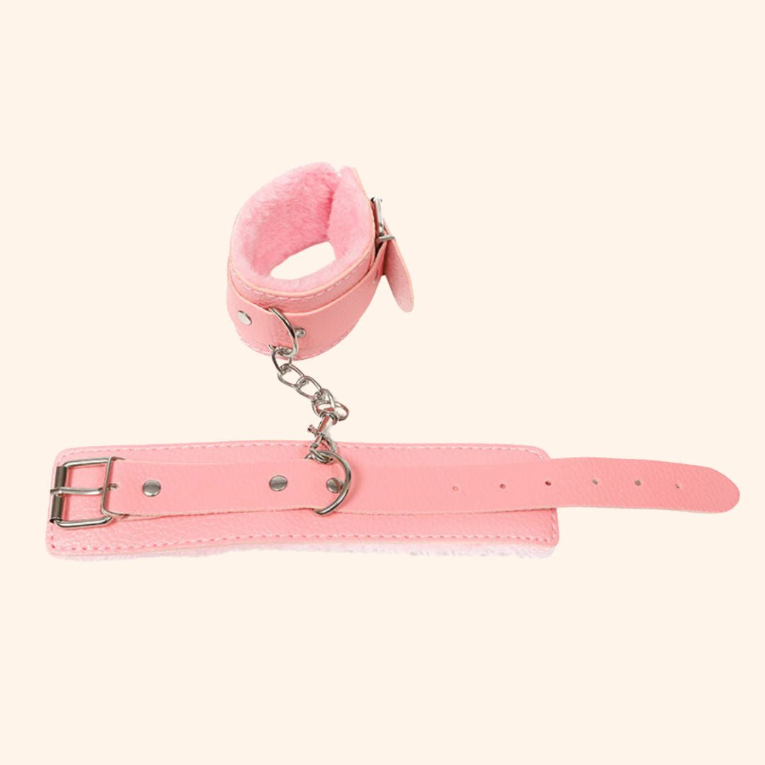 Adjustable Faux Leather Handcuffs
