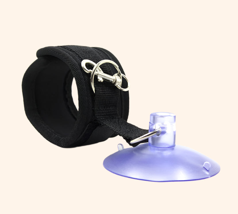 Suction Cup Bondage Wrist Restraints – Adjustable, Portable & Playful