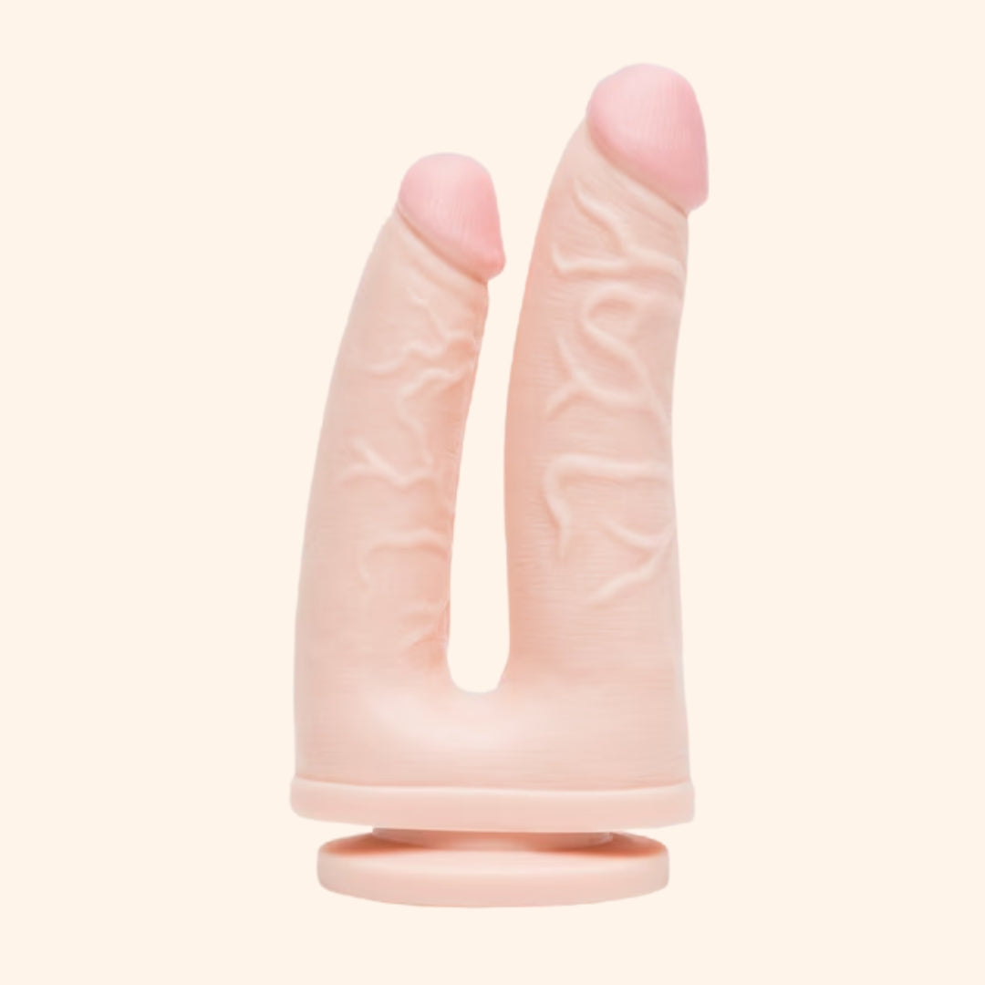 Dual-Penetration Realistic Dildo with Suction