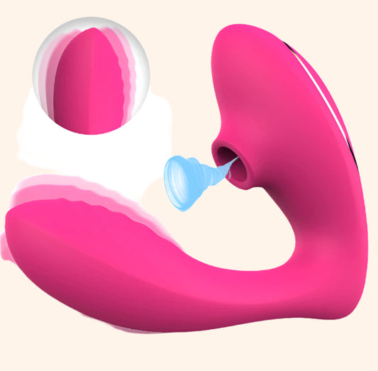 Dual-Function Vibrator with Suction – Premium Silicone Stimulator