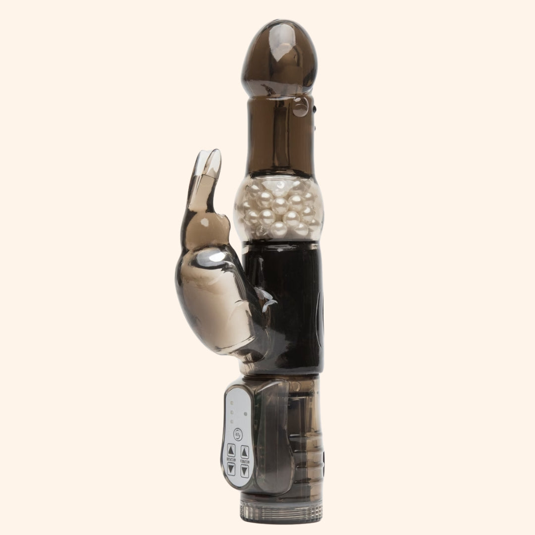 Dual-Action Pearl Bead Rabbit Vibrator