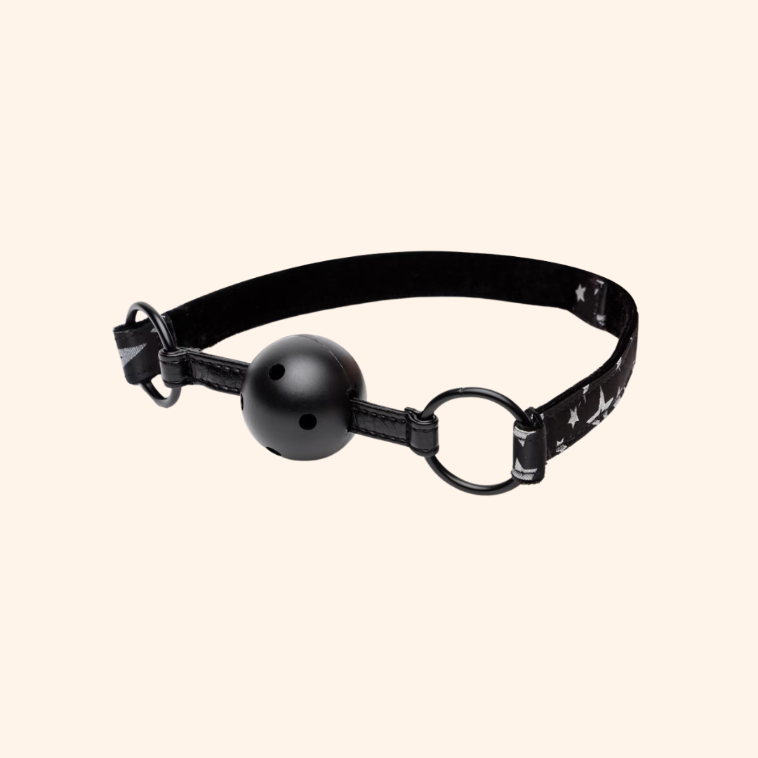 Breathable Ball Gag with Star Strap