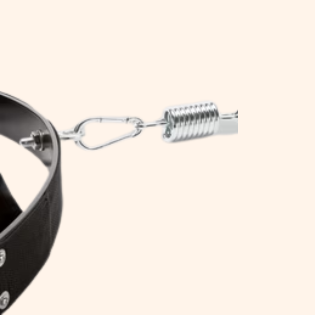 Bondage Collar with Adjustable Spring Chain