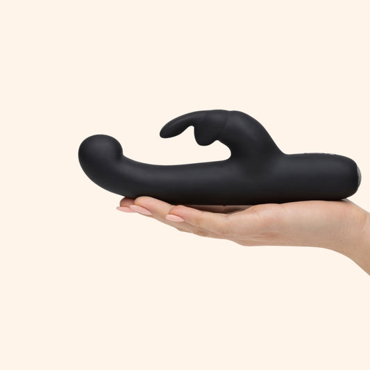 Black Dual-Action Rechargeable Vibrator