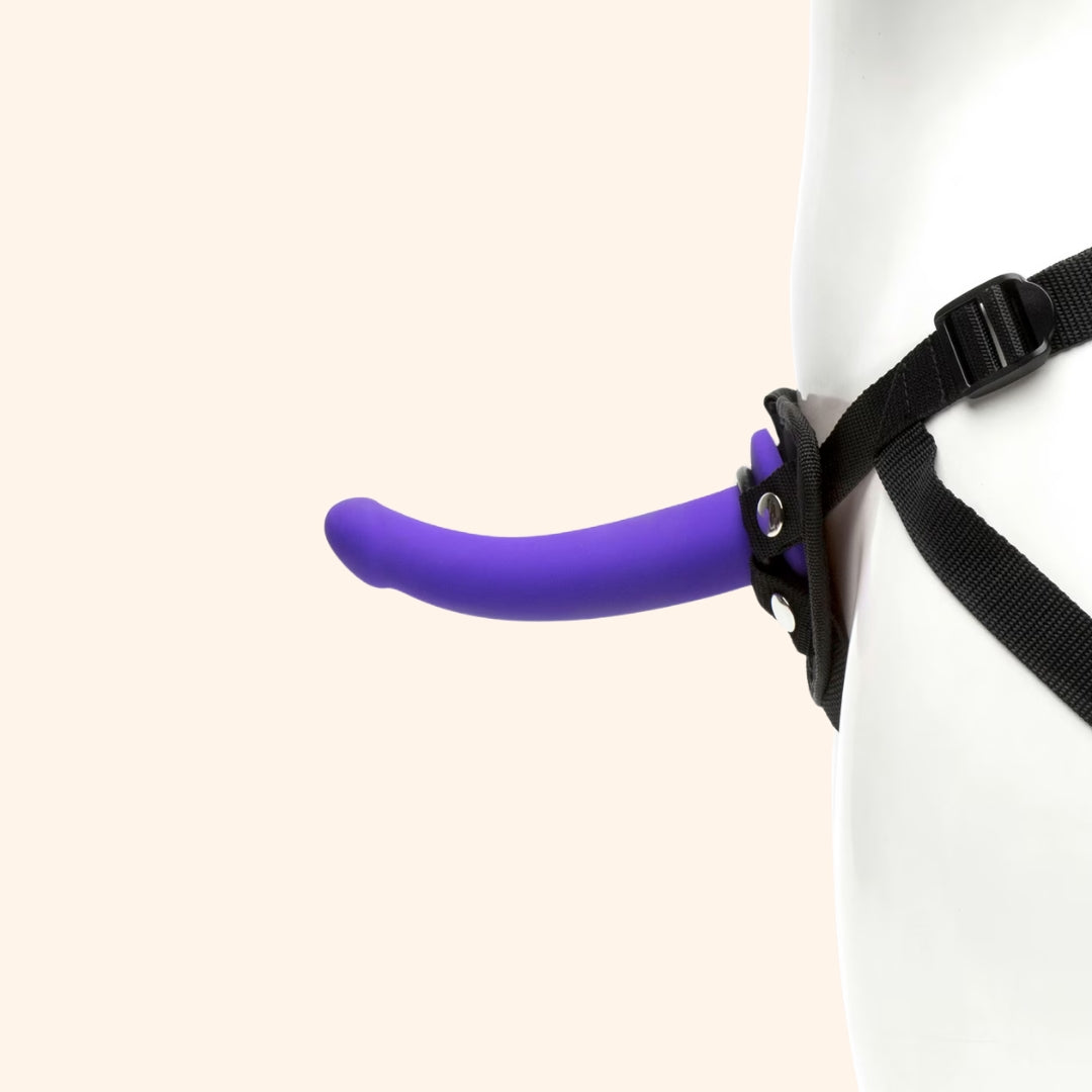 Adjustable Strap-On with Silicone Dildo