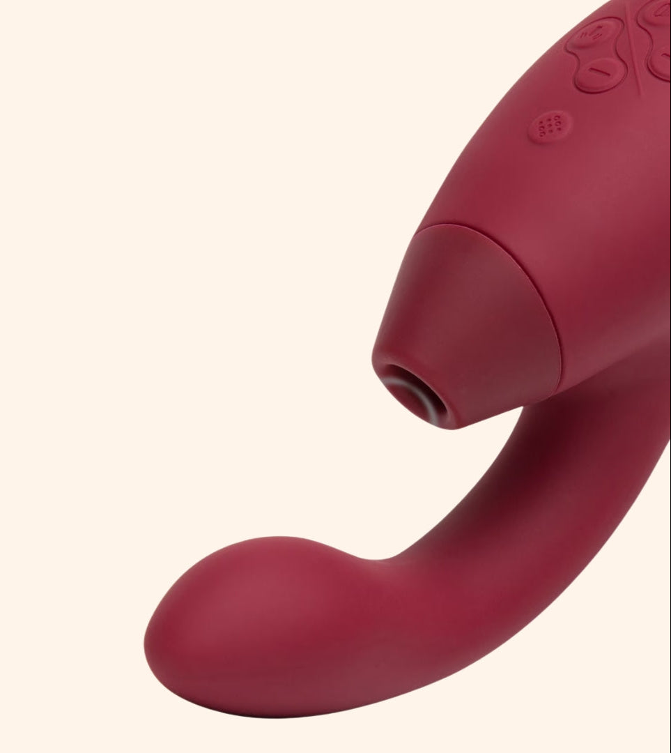 Clitoral Suction Vibrator with Curved G-Spot Arm