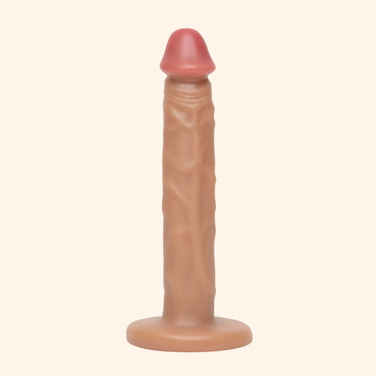 Brown Realistic Suction Dildo