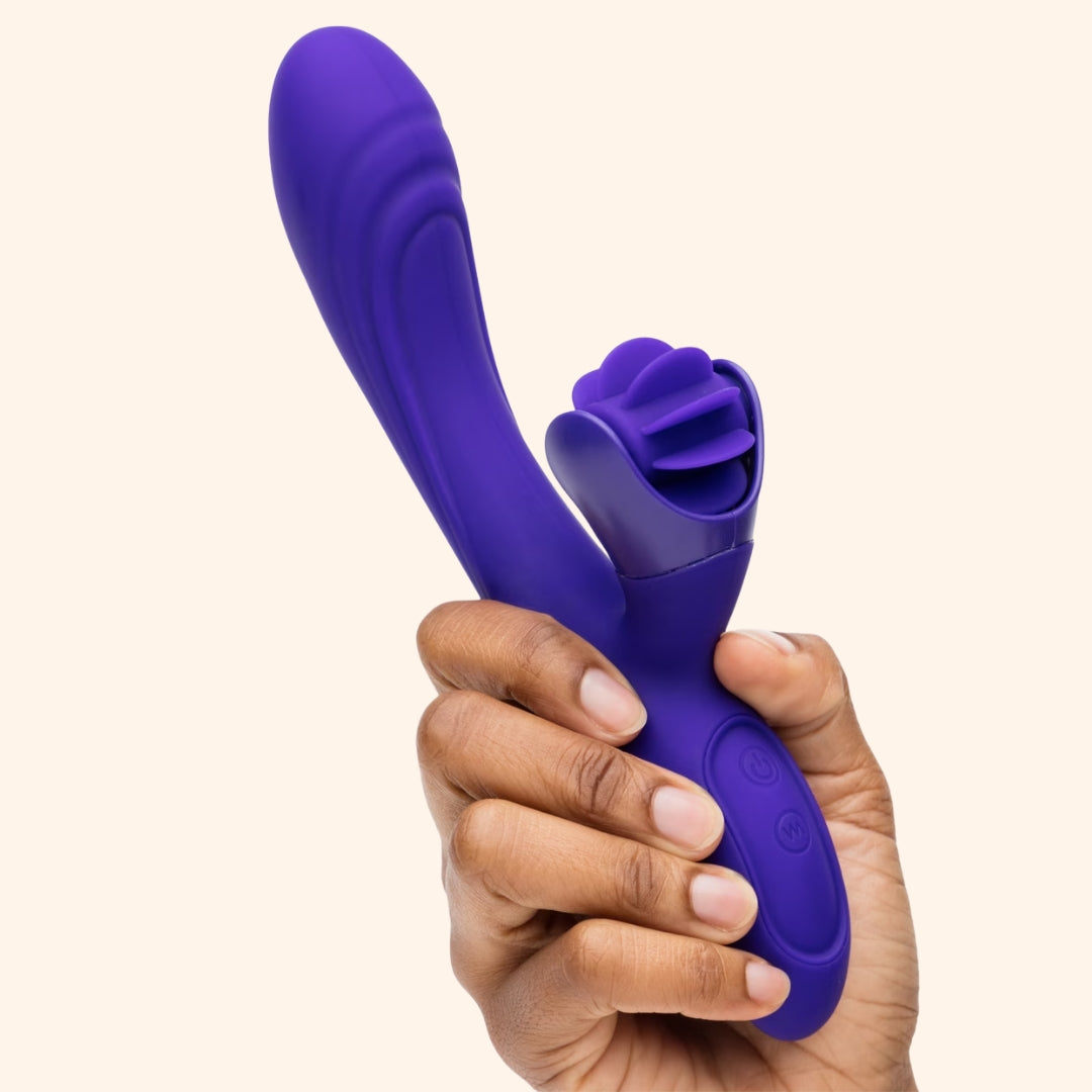 Rotating Tongue Vibrator with Curved Shaft