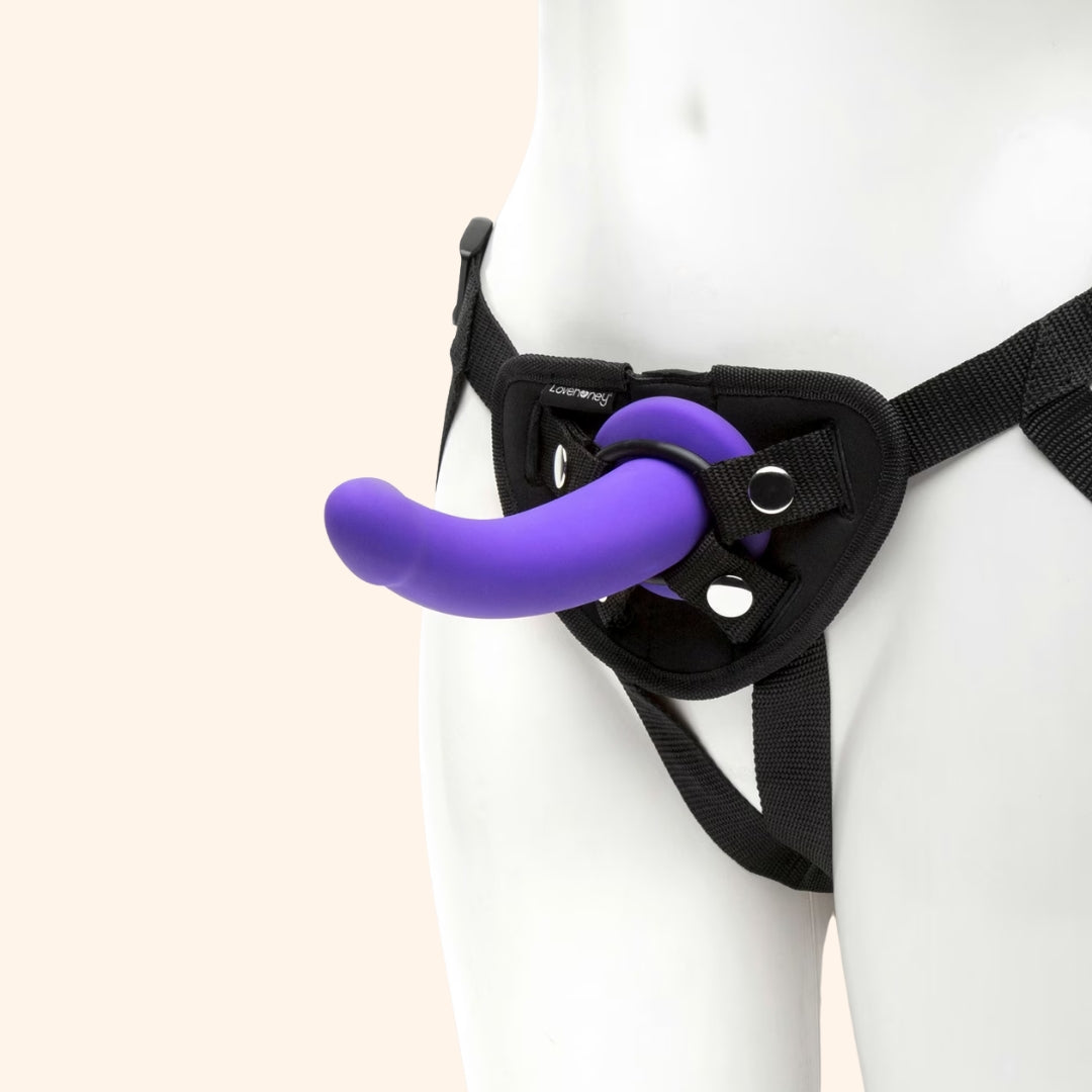 Adjustable Strap-On with Silicone Dildo