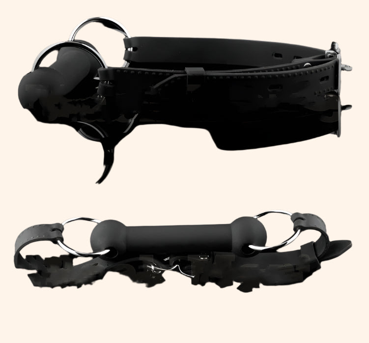 Silicone Bit Gag with Adjustable Straps – Soft, Durable & BDSM-Ready