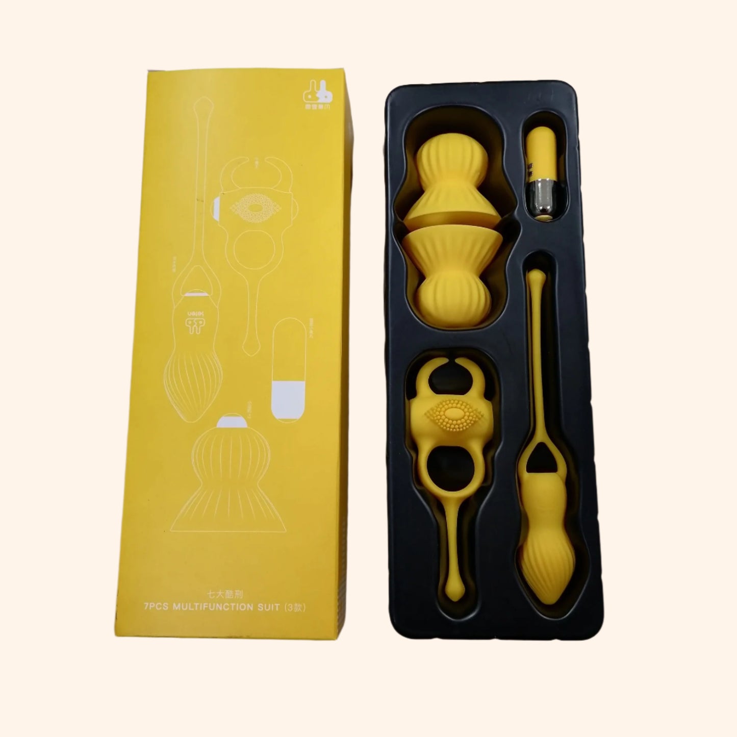Bullet Vibrator Set – 8-in-1 Pleasure Attachments