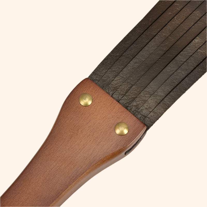 Leather Slapper Flogger – Heavy-Duty BDSM Impact Tool