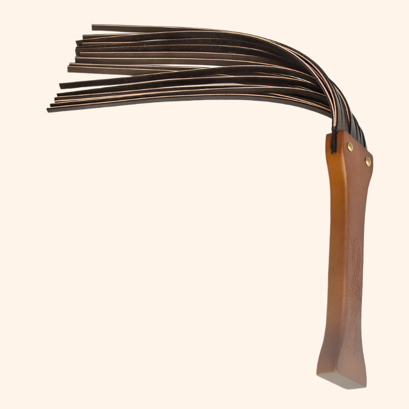 Leather Slapper Flogger – Heavy-Duty BDSM Impact Tool