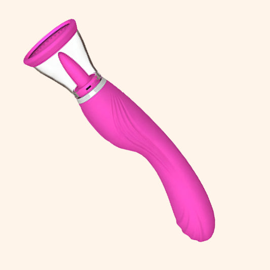 Multi-Speed Vibrating Suction Dildo – Silicone Pleasure Toy for Intense Stimulation