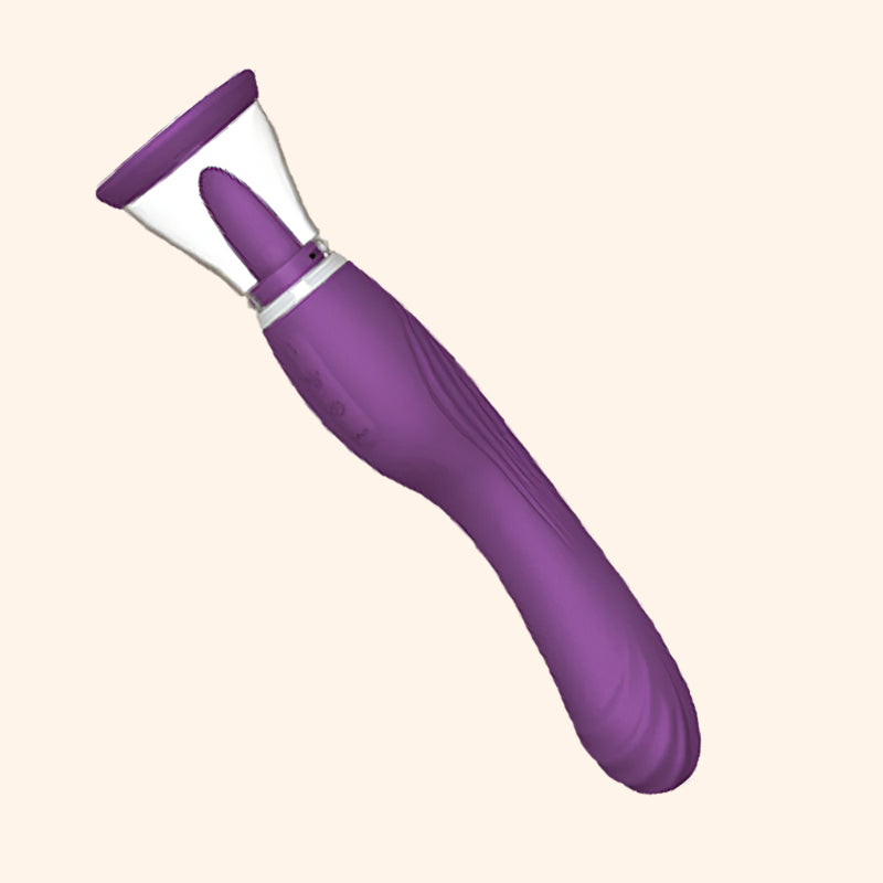 Multi-Speed Vibrating Suction Dildo – Silicone Pleasure Toy for Intense Stimulation