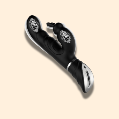 Luxury Rotating Rabbit Vibrator – Dual Motor Silicone Toy