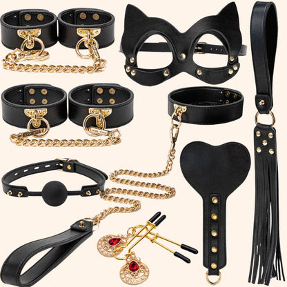 Deluxe Leather BDSM Set