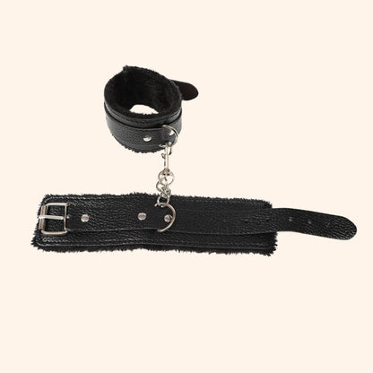 Adjustable Faux Leather Handcuffs