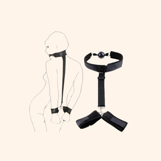 Adjustable Wicked Woof Gag with Restraints