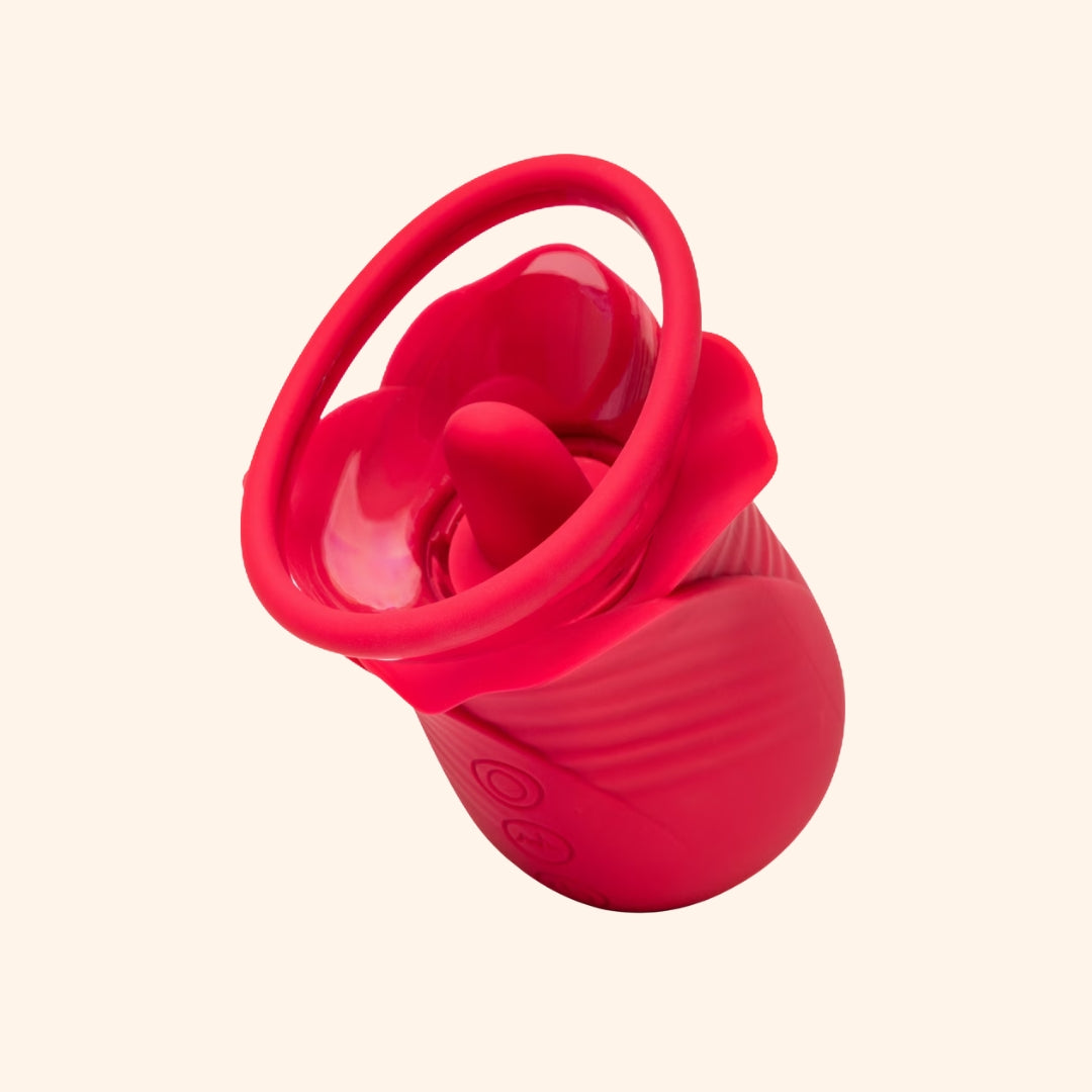Rose-Shaped Clitoral Suction Vibrator