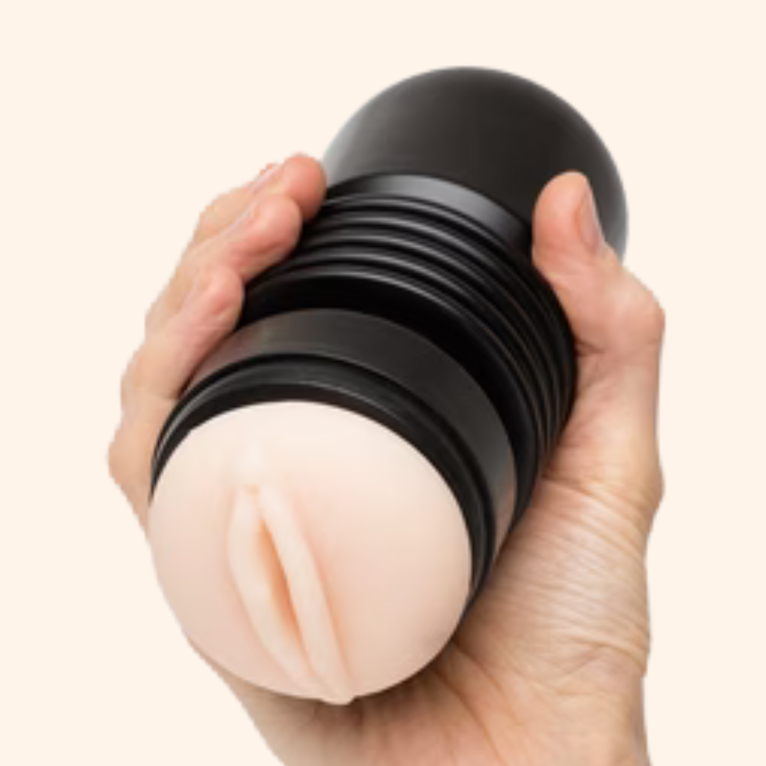 Discreet PowerGrip Ribbed Male Stroker Cup