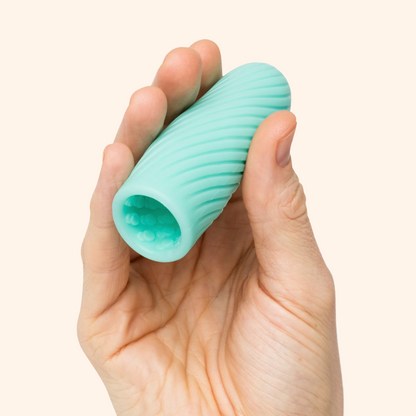 Textured Silicone Reusable Stroker Sleeve