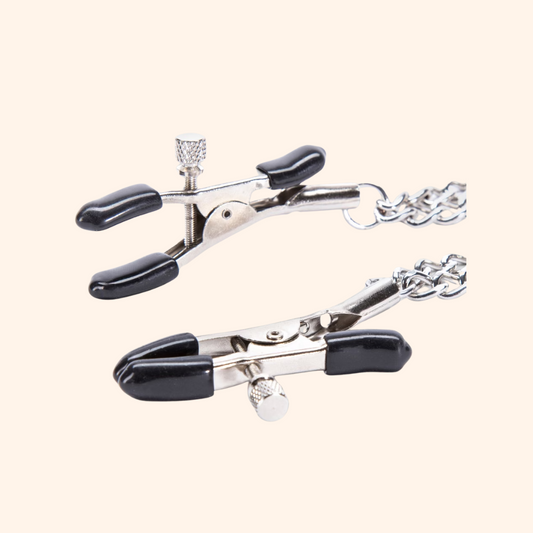 Double Chain Nipple Clamps with Adjustable Pressure