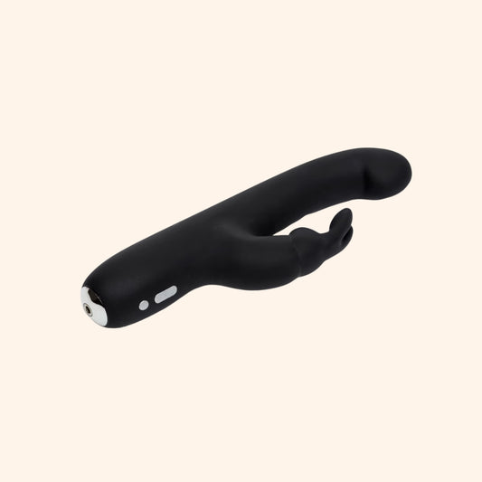 Black Dual-Action Rechargeable Vibrator
