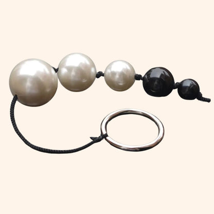 Silver Anal Beads