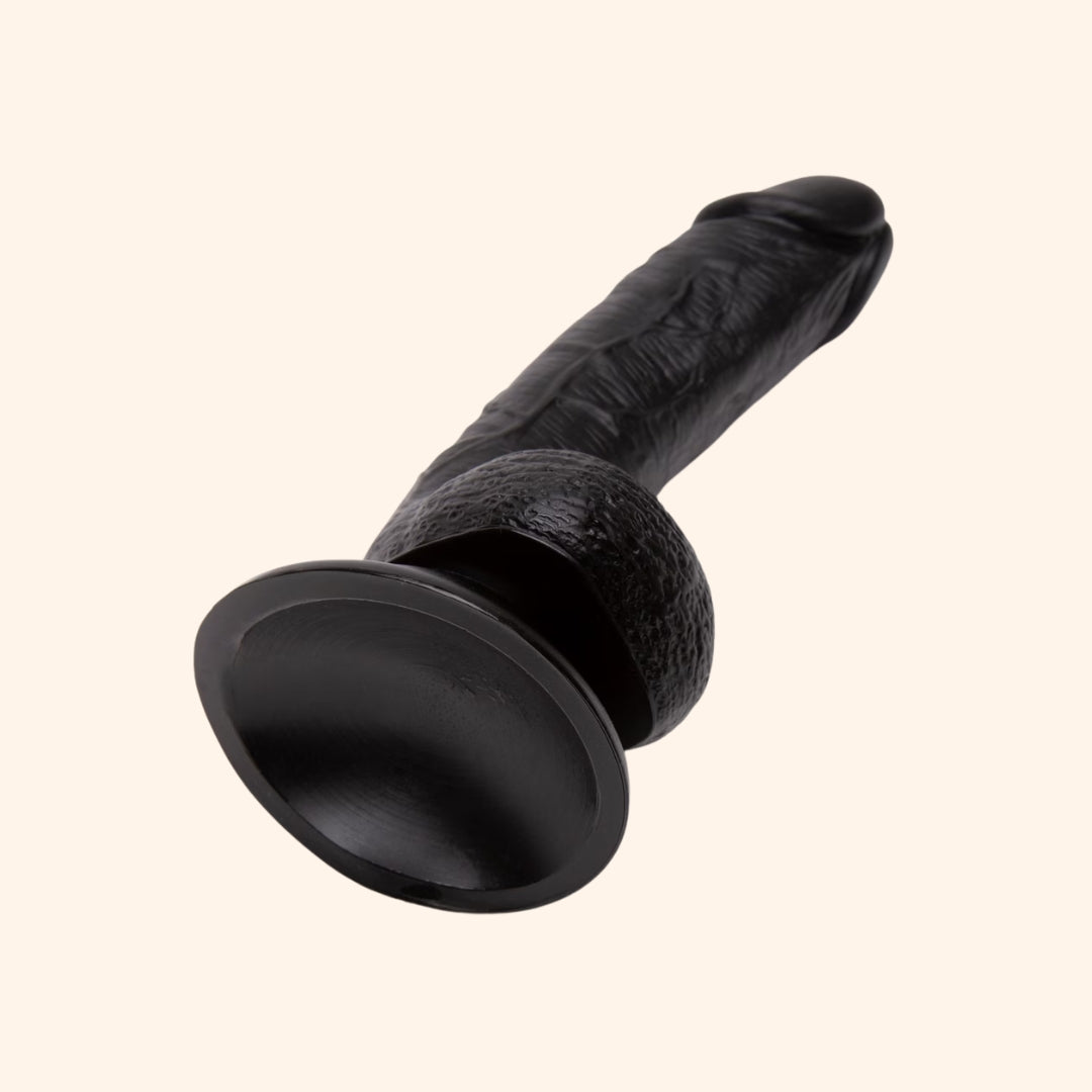 Realistic Black Dildo with Suction Base