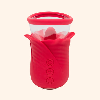 Rose-Shaped Clitoral Suction Vibrator