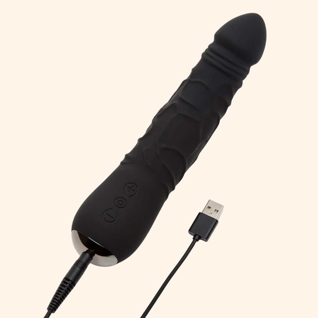 Textured Silicone Rechargeable Vibrator