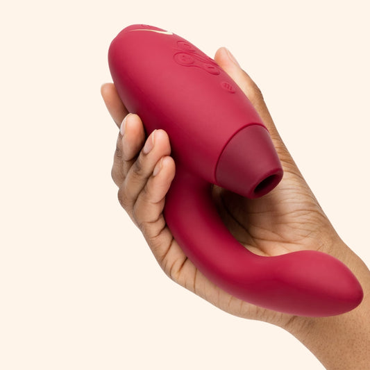 Clitoral Suction Vibrator with Curved G-Spot Arm