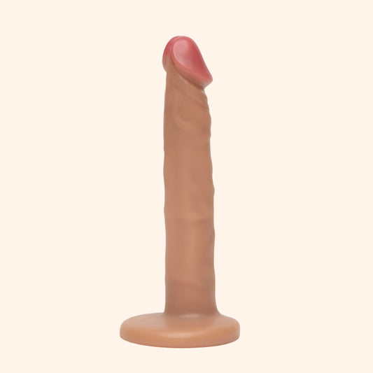 Brown Realistic Suction Dildo