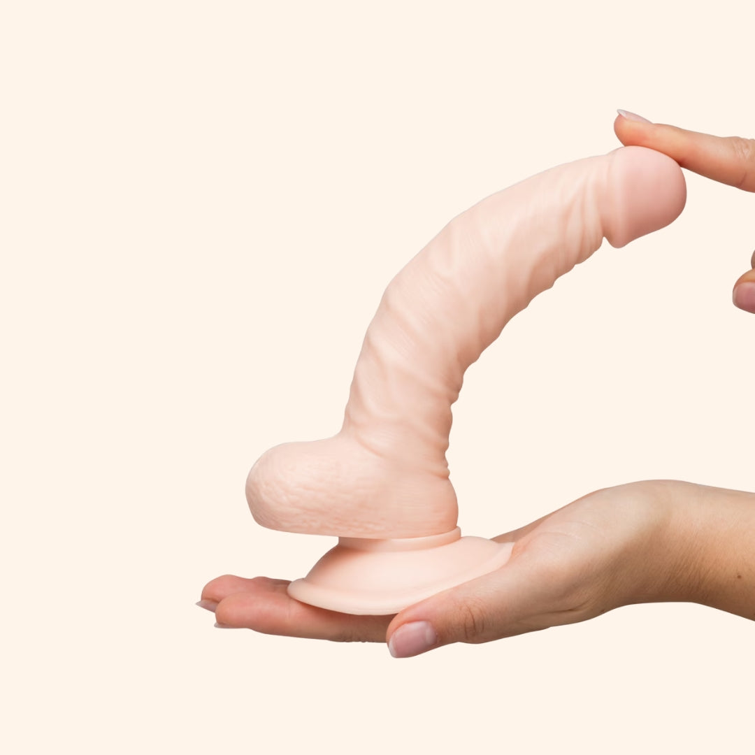 Ultra-Realistic Flexible Dildo with Suction