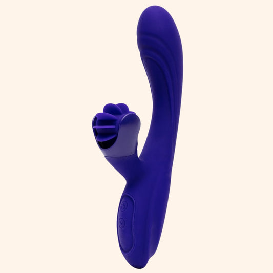 Rotating Tongue Vibrator with Curved Shaft