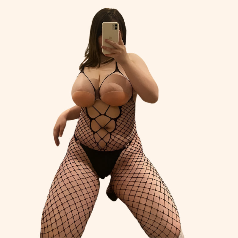 Open Cup Fishnet Bodystocking – Seductive Full Body Net