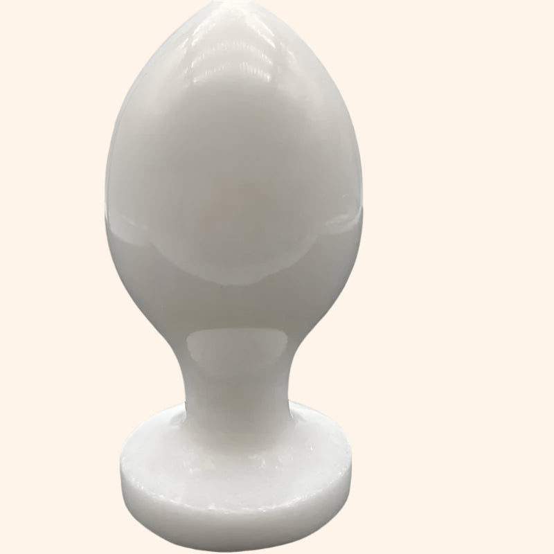 Smooth White Anal Plug – Solid Body-Safe Pleasure Toy