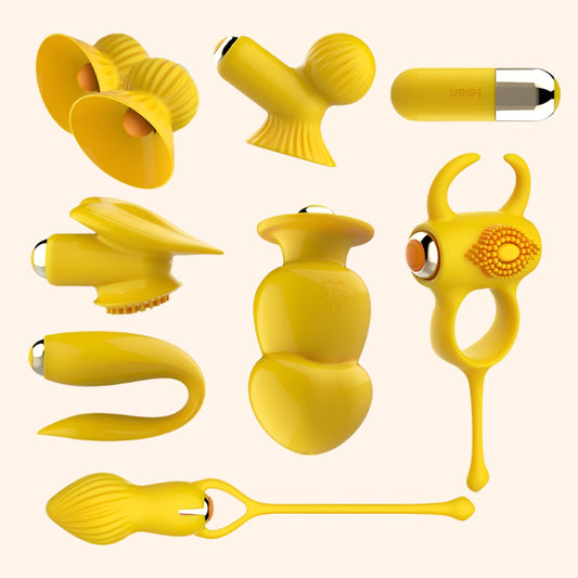 Bullet Vibrator Set – 8-in-1 Pleasure Attachments